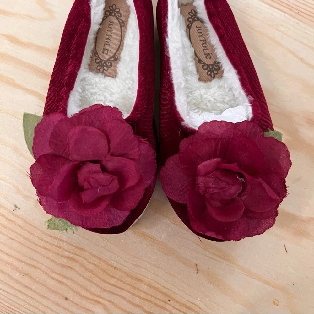 NWT  Joyfolie Mia joy Ameline slipper in berry Sz 9 toddler little girl